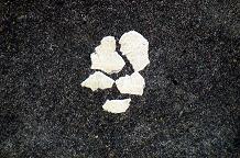 white paint from traffic island