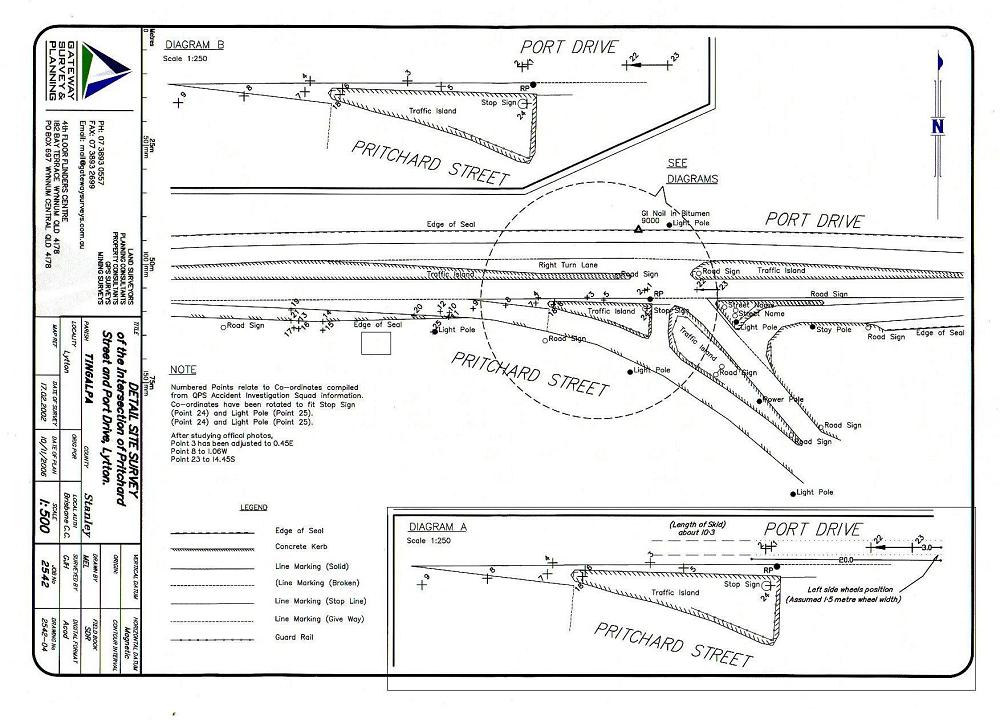 surveyor's revised site map
