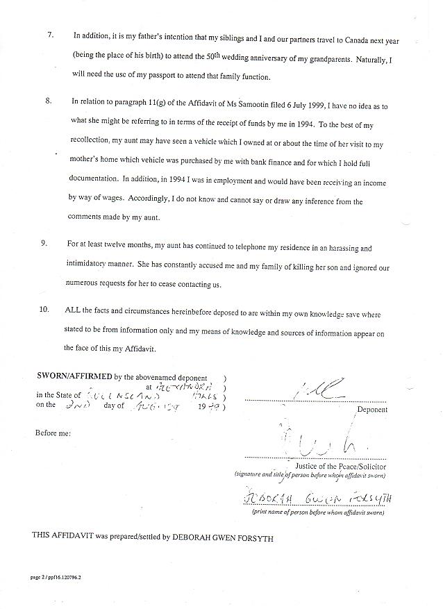 Alexander Michael David Kirk - 3rd page affidavit