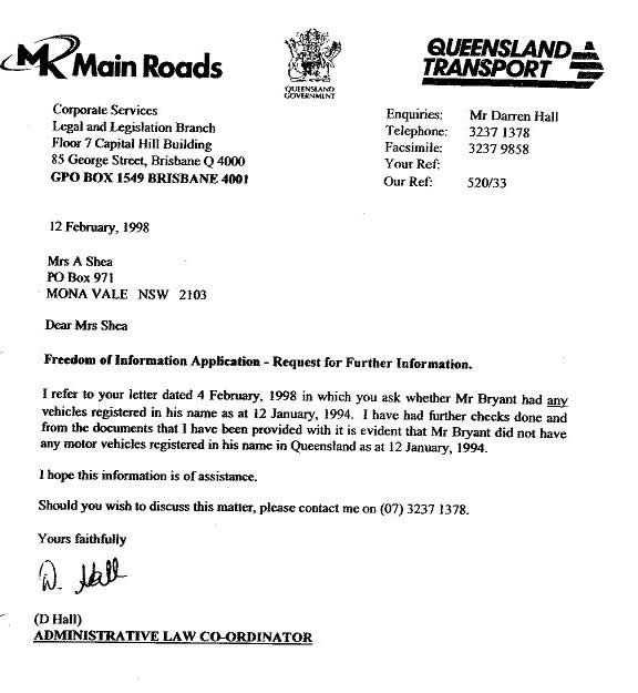 Scott Anthony Bryant did not own any vehicle at time of accident