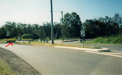 photograph of the accident leading in from Pritchard Street travelling due north