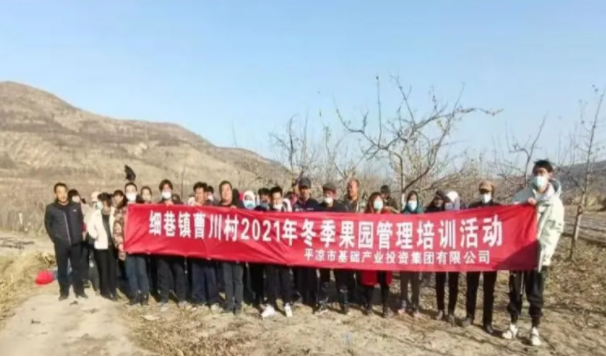 中国尊龙官方在静宁帮扶村开展冬季果园管理培训(图3)