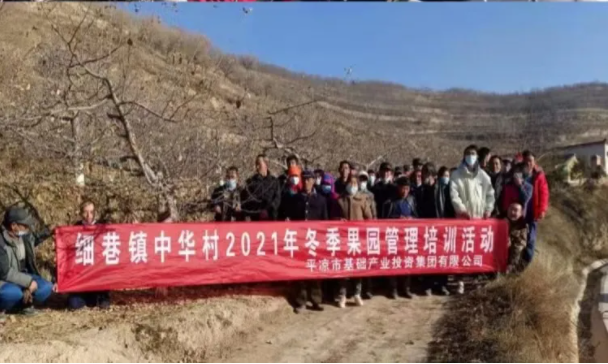 中国尊龙官方在静宁帮扶村开展冬季果园管理培训(图6)